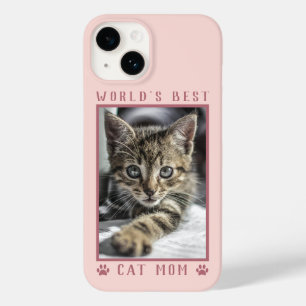 Beste Katzenmutter der Welt Pfotenabdrücke Foto Ro Case-Mate iPhone 14 Hülle