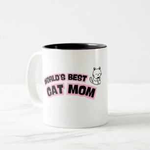 Beste Katzenmutter der Welt  Zweifarbige Tasse