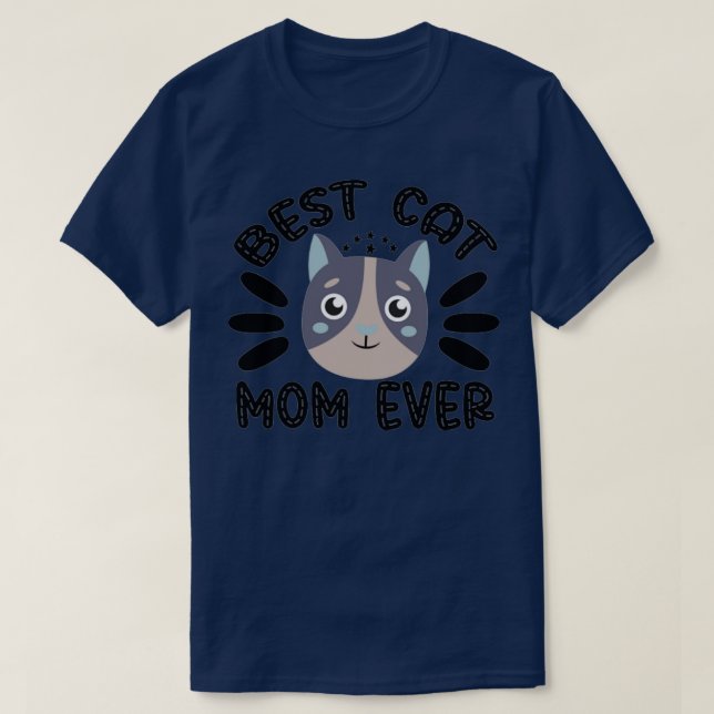 Beste Katzenmutter je1 T-Shirt (Design vorne)