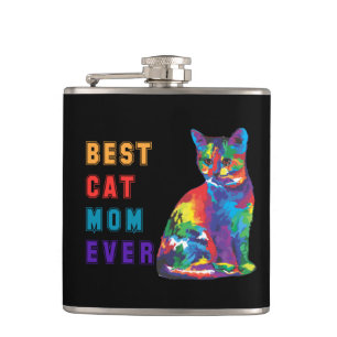 Beste Katzenmutter je Text multicolor niedlich Kat Flachmann