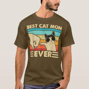 Beste Katzenmütter Mama je Vintag Mütter am Mutter T-Shirt