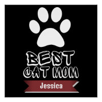 Beste Katzenmutter, Mama Mama personalisieren Name