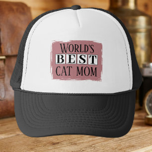 Beste Katzenmutter schwarze staubige Rose Truckerkappe