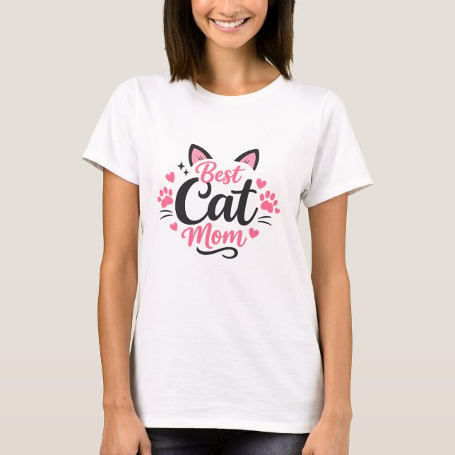 Beste Katzenmutter T-Shirt (Vorderseite)