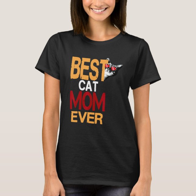 Beste Katzenmutter überhaupt 2 T-Shirt (Vorderseite)