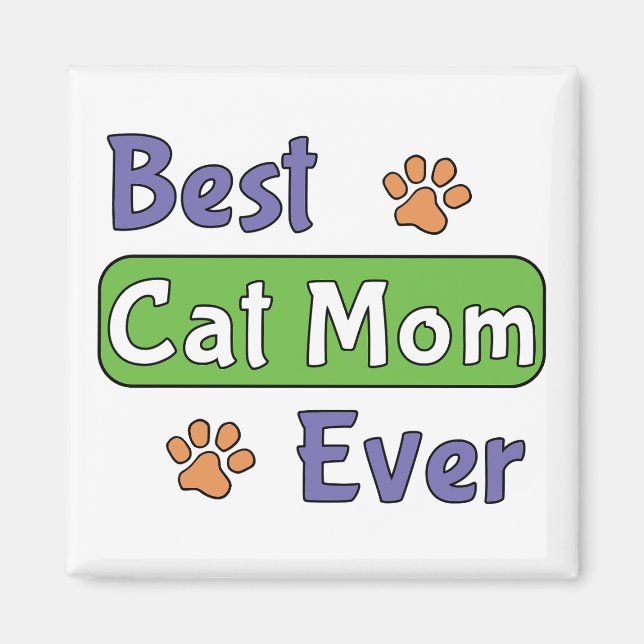Beste Katzenmutter überhaupt Magnet (Vorne)