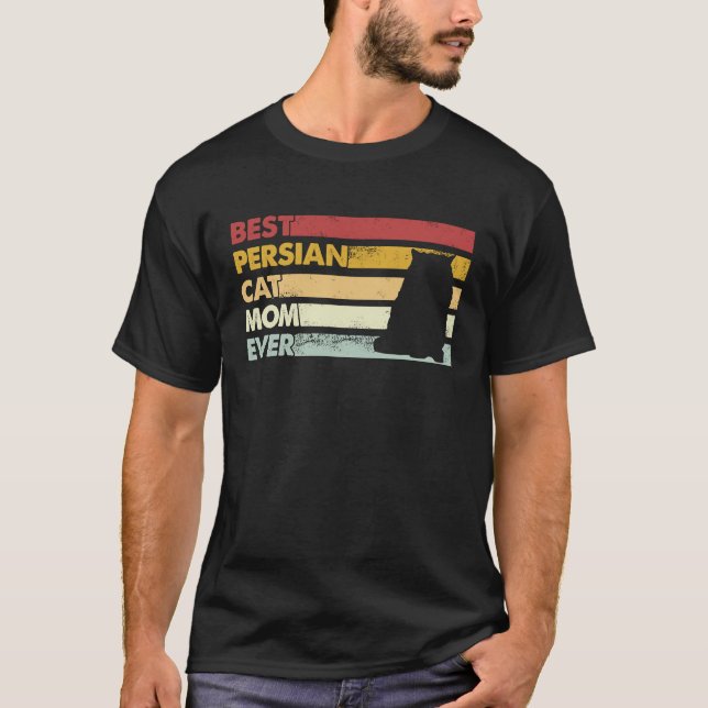 Beste Katzenmutter überhaupt  Mutter Perserkatze T-Shirt (Vorderseite)