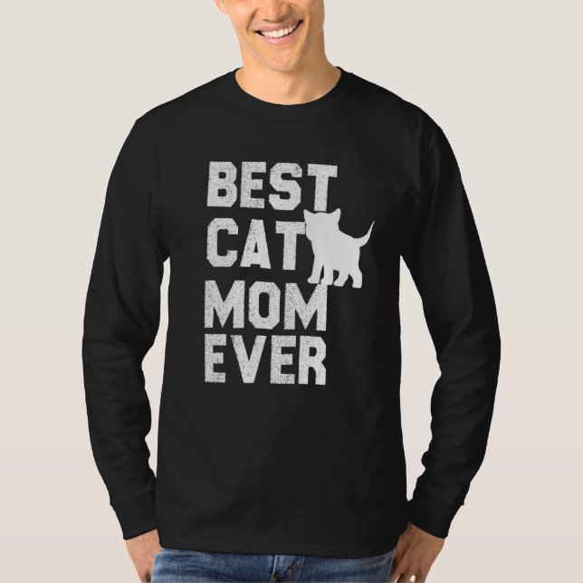 Beste Katzenmutter überhaupt T-Shirt (Vorderseite)