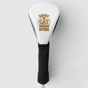Beste Katzenmutter überhaupt Vintage-Engravingsdes Golf Headcover
