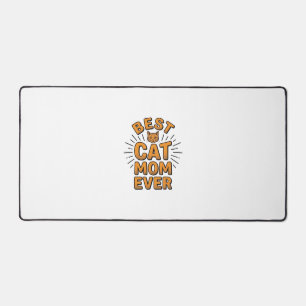 Beste Katzenmutter überhaupt Vintage-Engravingsdes Schreibtischunterlage