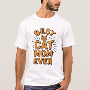 Beste Katzenmutter überhaupt Vintage-Engravingsdes T-Shirt