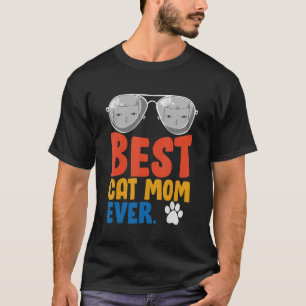 Beste Katzenmutter überhaupt Vintage-Katze Coole T-Shirt