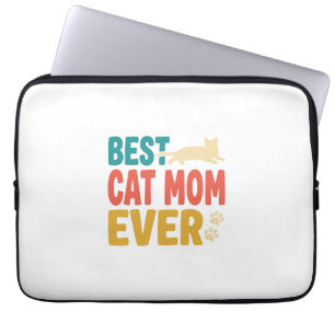 Beste Katzenmutter überhaupt Vintage Katzenliebhab Laptopschutzhülle