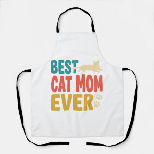 Beste Katzenmutter überhaupt Vintage Katzenliebhab Schürze