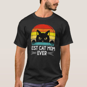 Beste Katzenmutter überhaupt Vintage Retro Muttert T-Shirt