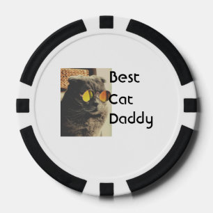 Beste Katzenmutter Vater Füge Katzenfoto Namen Ges Pokerchips