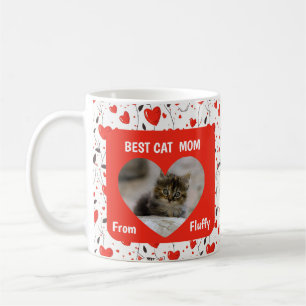 Beste Katzenmutter Vater Valentinsfoto Kaffeetasse