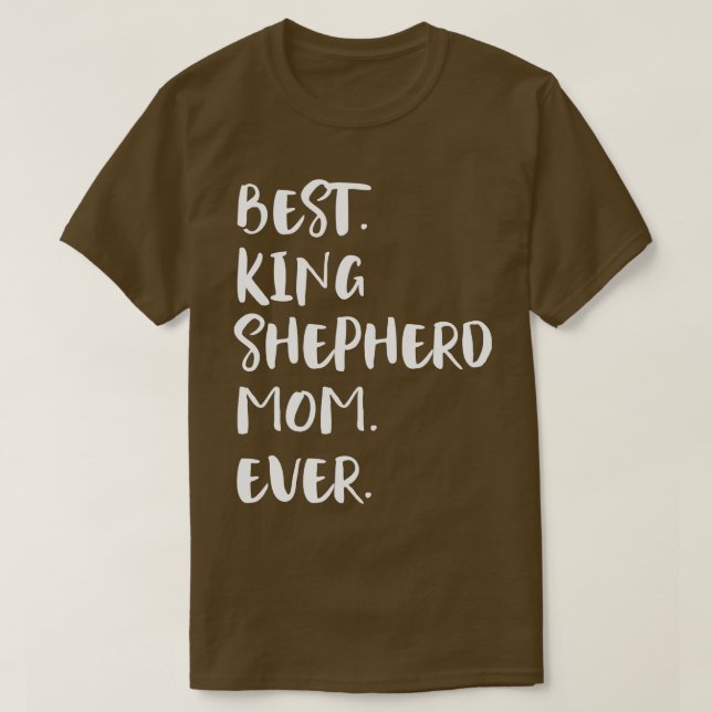 Beste King Shepherd-Mama je T-Shirt (Design vorne)