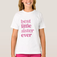 Beste kleine Schwester je mit rosa Text Girls