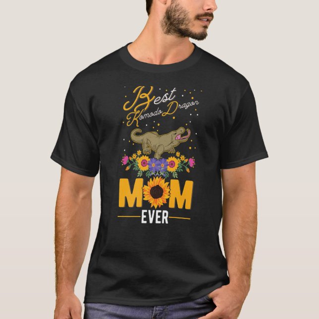 Beste Komodo Dragon Mama je Monitor Lizard T-Shirt (Vorderseite)