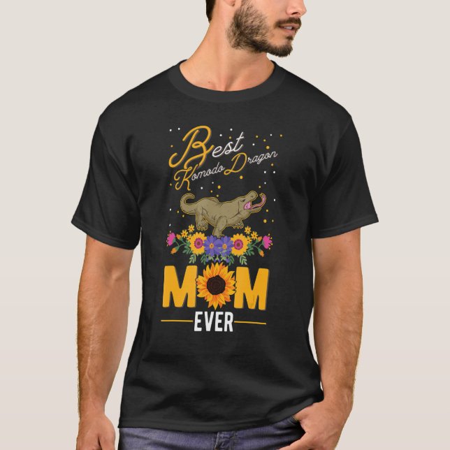 Beste Komodo Dragon Mama je Monitor Lizard T-Shirt (Vorderseite)