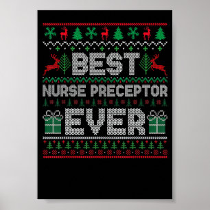 Beste Krankenpfleger-Preceptorin jemals Weihnachts Poster