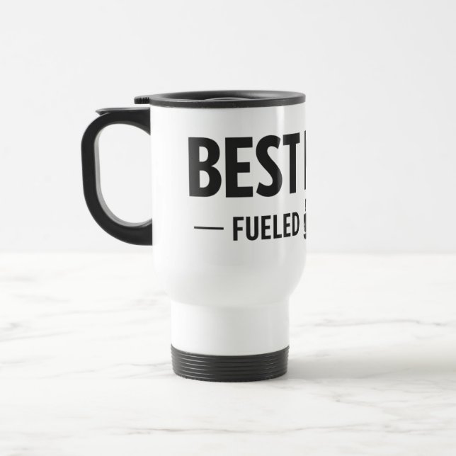 Beste Krankenschwester Durch Kaffee Angetriebene R Reisebecher (Links)