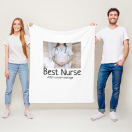 Beste Krankenschwester fügt Bildname Text ärztlich Fleecedecke