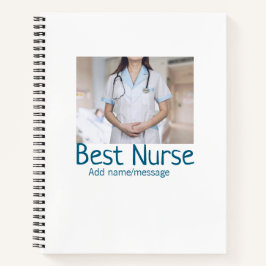 Beste Krankenschwester fügt Bildname Text ärztlich Notizbuch