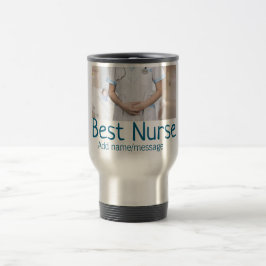 Beste Krankenschwester fügt Bildname Text ärztlich Reisebecher
