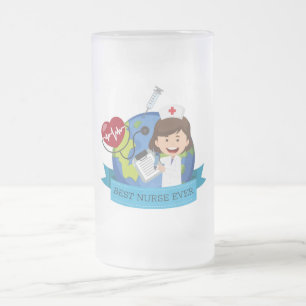 Beste Krankenschwester je Mattglas Bierglas