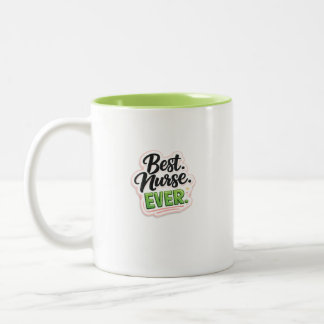 Beste Krankenschwester überhaupt Lustiger Zitat-Ty Zweifarbige Tasse
