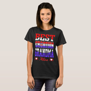 Beste kroatische Großmutter-lebendiges Geschenk T-Shirt