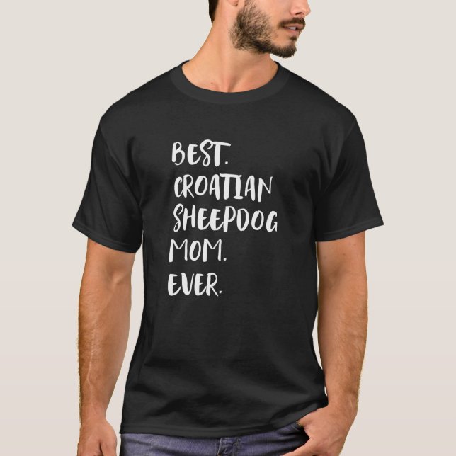 Beste kroatische Schäferhund-Mutter Aller Zeiten H T-Shirt (Vorderseite)