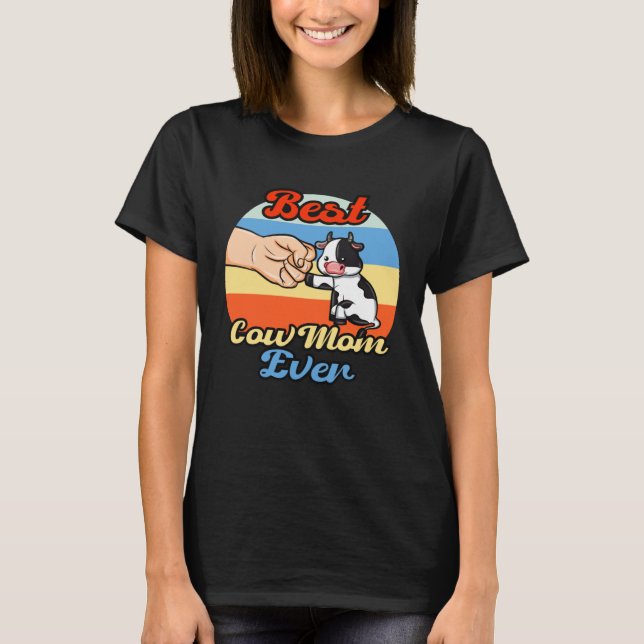 Beste Kuh-Mutter überhaupt T-Shirt (Vorderseite)