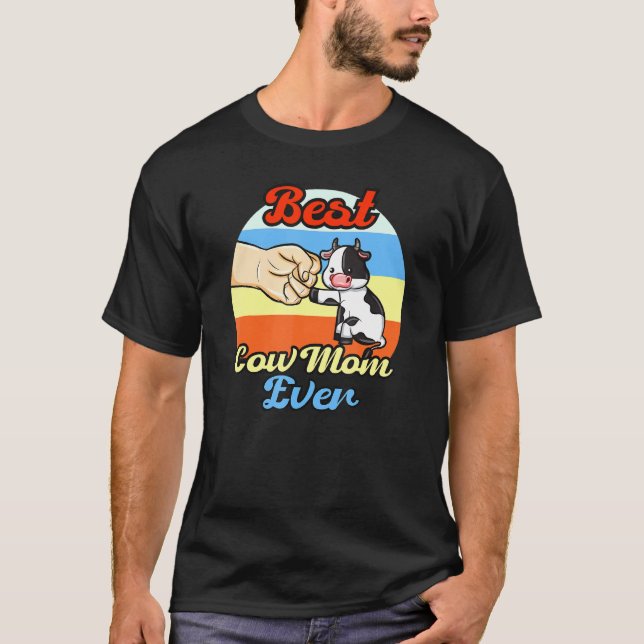 Beste Kuh-Mutter überhaupt T-Shirt (Vorderseite)