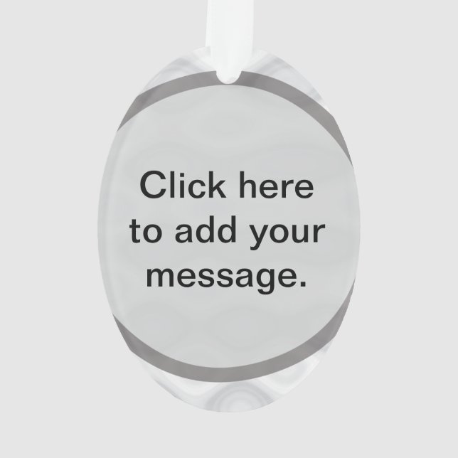 Beste kundengerechte Geschenk-Schablone Ornament (Rückseite)