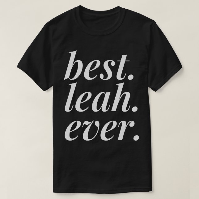 Beste Leah je Name Personalisierte Girl-BESTE FREU T-Shirt (Design vorne)