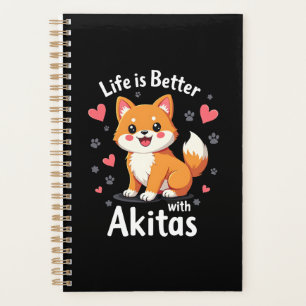 Beste Leben mit Akita Tank Top Planer