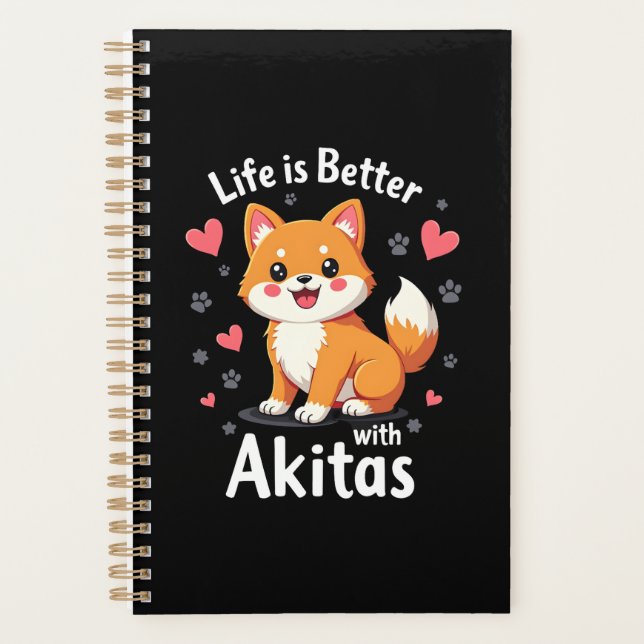 Beste Leben mit Akita Tank Top Planer (Vorderseite)