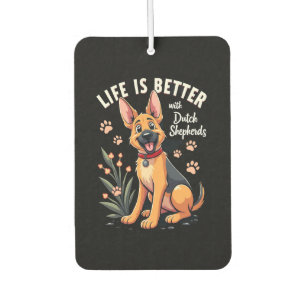 Beste Leben mit niederländischem Schäferhund Tank  Autolufterfrischer