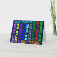 Beste Lehrer-Gruß-Karte