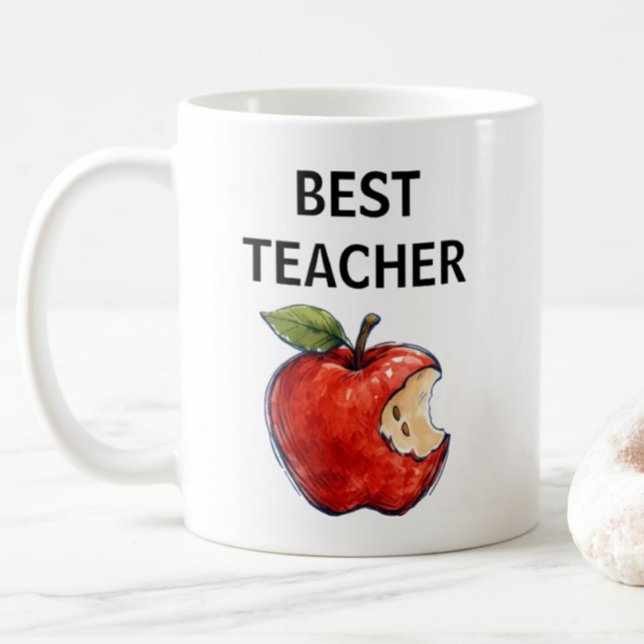 BESTE LEHRERIN Apple-Educator-Geschenk Kaffeetasse (Von Creator hochgeladen)
