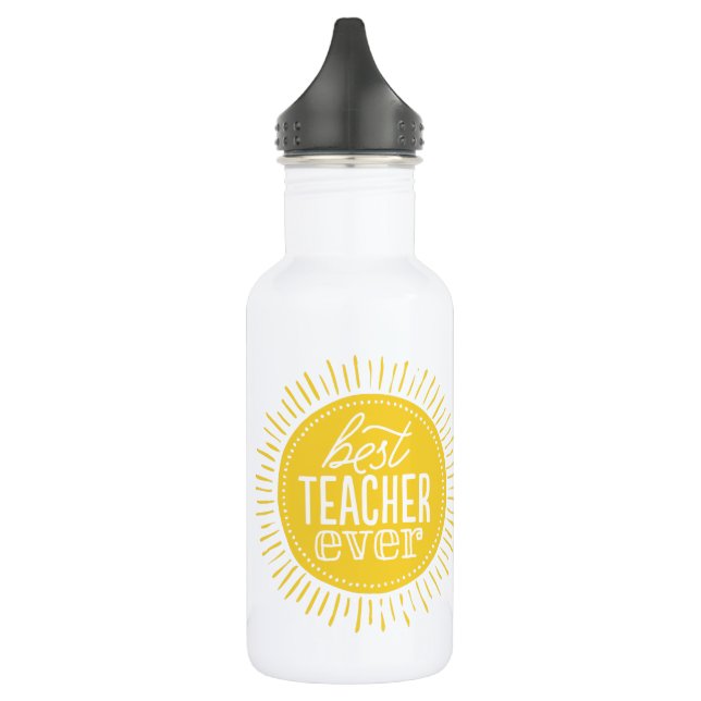 Beste Lehrerin Custom Water Flasche Personalisiert Edelstahlflasche (Links)