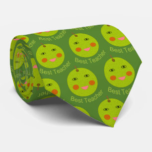 Beste Lehrerin Happy Apple Krawatte