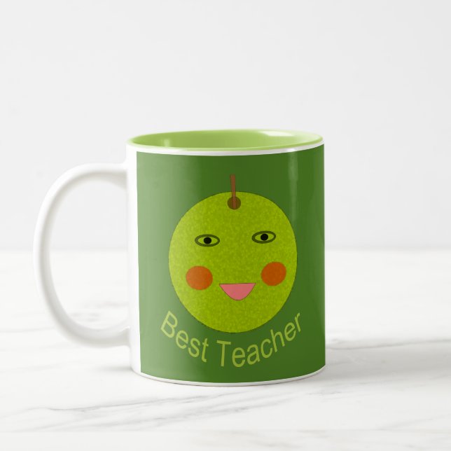 Beste Lehrerin Happy Apple Tasse (Links)