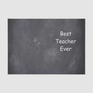 Beste Lehrerin je Chalkboard Design Geschenk Idee Seidenpapier