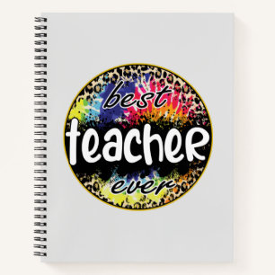 Beste Lehrerin je - Farbenprägung Notizbuch
