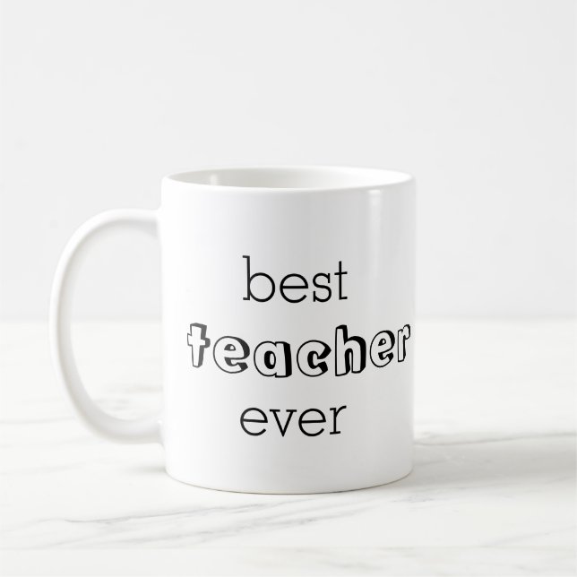 Beste Lehrerin je Geschenk-Tasse Kaffeetasse (Links)