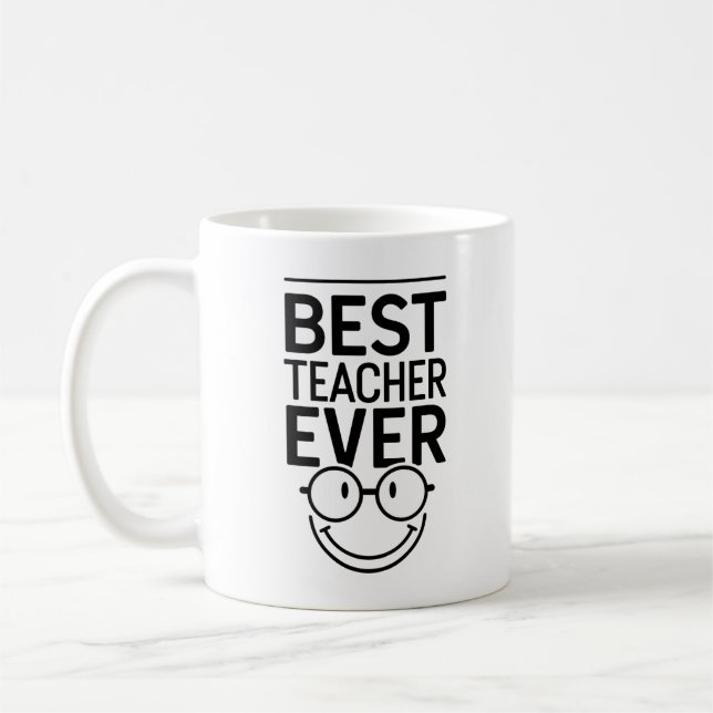 Beste Lehrerin je "Lehrertag" Kaffeetasse (Links)